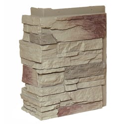 NextStone 10.25 in. L X 3.5 in. W Polyurethane Country Ledgestone Buff Faux Stone Siding Corners 4 p