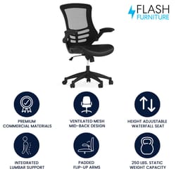 Flash Furniture Black Leather Task Chair