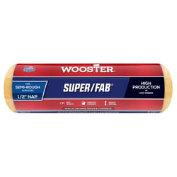 Wooster Super/Fab Knit 9 in. W X 1/2 in. Regular Paint Roller Cover 1 pk