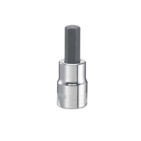 Craftsman 8mm Hex Bit Socket, 3/8 in. Drive, 6 Point, Polished Chrome