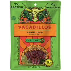 Vacadillos Carne Seca Chile Lime Beef Strips 2 oz Bagged