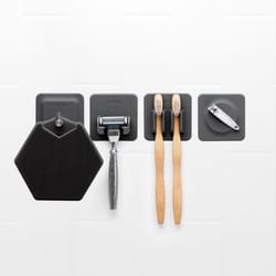 Tooletries Charcoal Silicone Bath Accessory Set