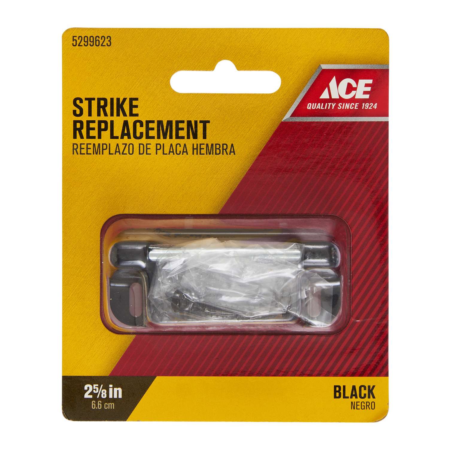 Ace Black Steel Screen/Storm Door Strike 1 pk Ace Hardware