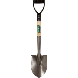 UnionTools Carbon Steel 6 in. W x 27 in. L Round point Shovel Wood