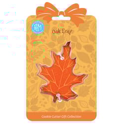 R&M International Corp International Corp 4 in. L Oak Leaf Cookie Cutter Silver 1 pc