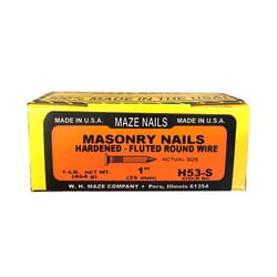 Maze Nails 1 in. Masonry Heat Treated Carbon Steel Nail Flat Head 1 lb