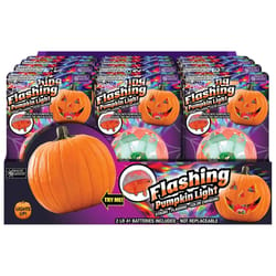 Magic Seasons Flashing Pumpkin Light Plastic 1 pk