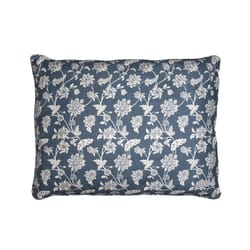 Pet Shop by Fringe Studio Blue Canvas Indienne Coastal Pet Bed Pillow 27 in. W X 36 in. L