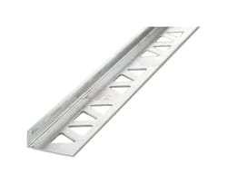 M-D Building Products 0.5 in. H X 1.125 in. W X 96 in. L Prefinished Mill Aluminum Tile Edge