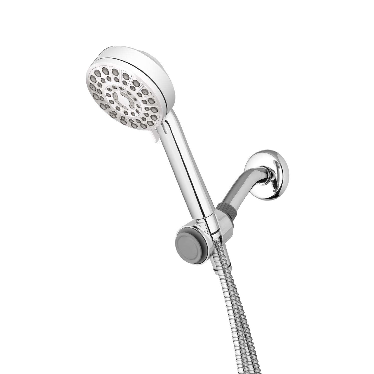 Waterpik DualDock Chrome 7 settings Handheld Showerhead 1.8 gpm - Ace ...