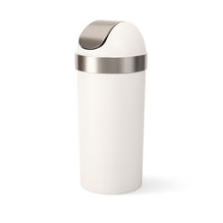 Umbra Venti 16.5 gal Sand Polypropylene Trash Can