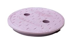 NDS 6.4 in. W X 6.4 in. H Round Valve Box Cover Purple