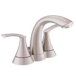 Moen Darcy Brushed Nickel Contemporary Bathroom Faucet 4 in.