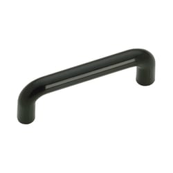 Richelieu 3-11/32 in. L Black Plastic Door Pull