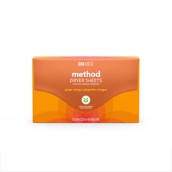 Method Ginger Mango Scent Dryer Sheets Sheets 80 pk