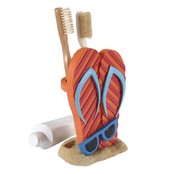 Avanti Linens Surf Time Multicolored Plastic Toothbrush Holder