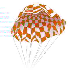 Estes Industries Model Rocket Parachute Orange/White