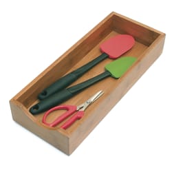 Lipper International 2 in. H X 15 in. W X 6 in. D Bamboo Drawer Organizer