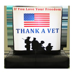 JWM Multi-Colored Polyester 6 ft. H Thank A Vet Outdoor Inflatable Sign