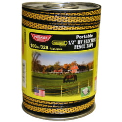 Parmak Baygard HV Electric Fence Tape Black/Yellow