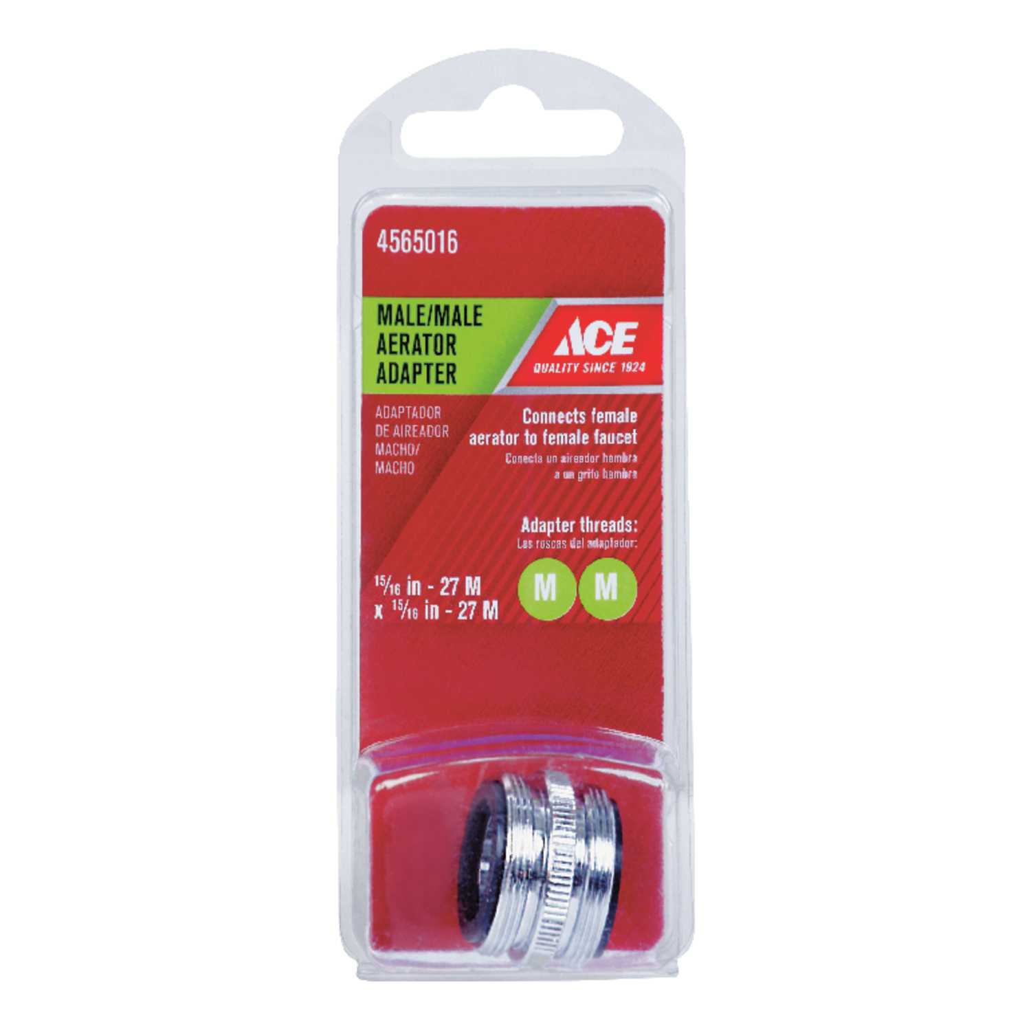 Ace Chrome 15/16 in. x 15/16 in. Male Aerator Adapter 1 pack Ace Hardware