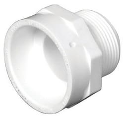 Charlotte Pipe 1-1/2 in. Hub X 1-1/2 in. D MPT PVC Adapter