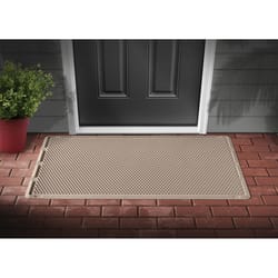 WeatherTech Outdoor Mats 30 in to W X 60 in to L Tan Thermoplastic Door Mat