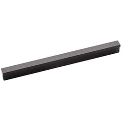 Hickory Hardware Streamline Contemporary Bar Cabinet Pull 3 in. Flat Onyx 1 pk