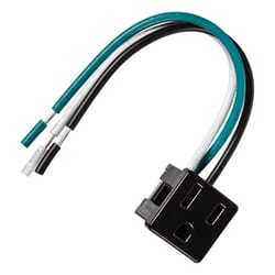 Jandorf 15 amps 125 V Black Outlet 1 pk