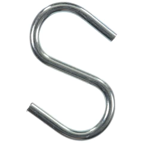 Ace Small Zinc-Plated Silver Steel 1.5 in. L S-Hook 20 lb 40 pk - Ace  Hardware