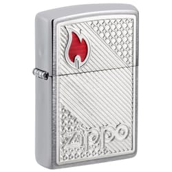 Zippo Silver Tiles Emblem Lighter 1 pk