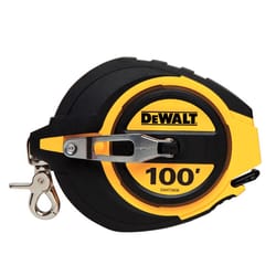 DeWalt 100 ft. L X 0.38 in. W Closed Case Long Tape Measure 1 pk