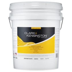Clark+Kensington Flat Designer White Premium Paint Interior 5 gal