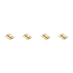 National Hardware 3/4 in. L Solid Brass Broad Hinge 4 pk