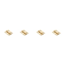 National Hardware 3/4 in. L Solid Brass Broad Hinge 4 pk