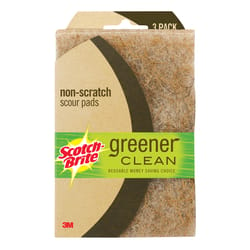 Scotch-Brite Non-Scratch Scouring Pad For All Purpose 6 in. L 3 pk