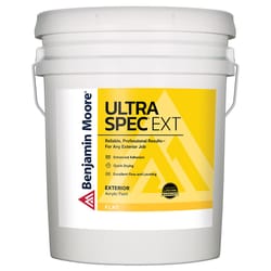 Benjamin Moore Ultra Spec Flat White House & Trim Paint Exterior 5 gal