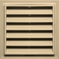 Builders Edge 12 in. W X 12 in. L Dark Almond Copolymer Wall Louver