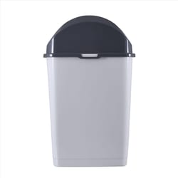 Superio Brand 10 L Beige Plastic Slim Swing Trash Can