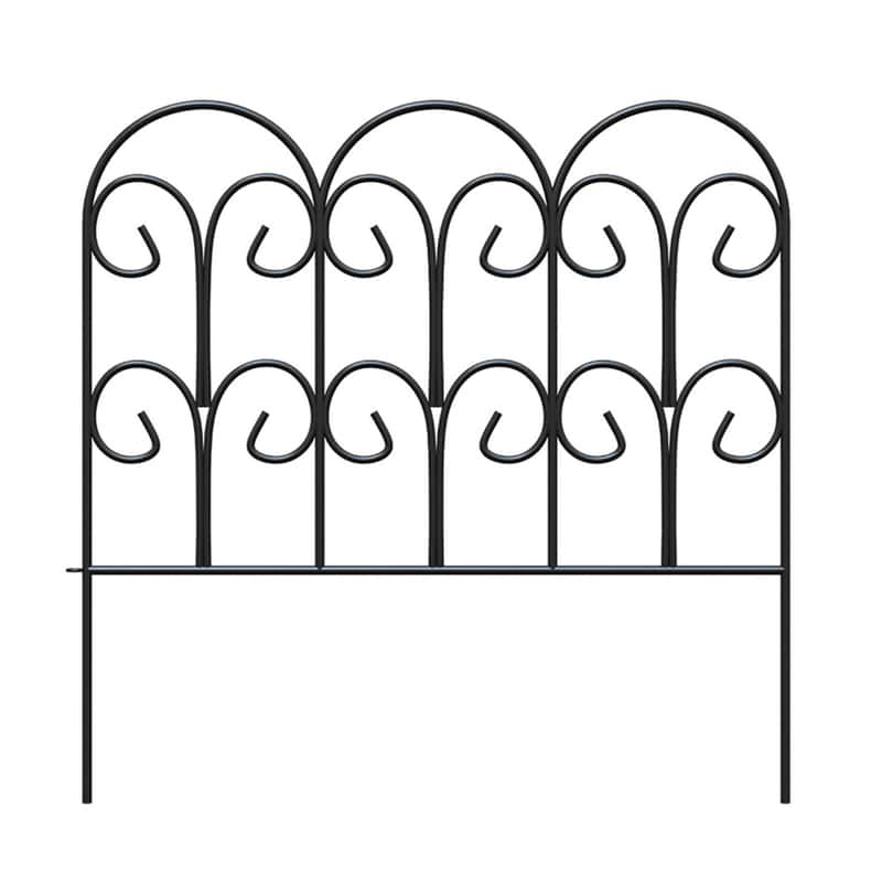 Panacea 18 in. L X 18 in. H Steel Black Scroll Garden Edging Ace Hardware