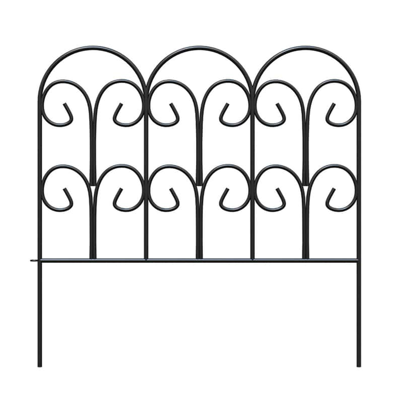 Panacea 18 in. L X 18 in. H Steel Black Scroll Garden Edging - Ace Hardware