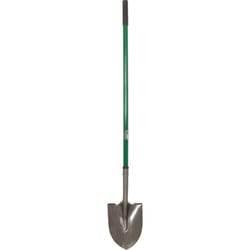 UnionTools 58 in. Steel Round Digging Shovel Fiberglass Handle