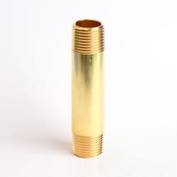 ATC 1/2 in. MPT 1/2 in. D MPT Yellow Brass Nipple 3-1/2 in. L