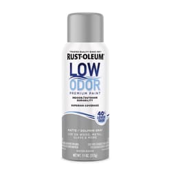 Rust-Oleum Low Odor Matte Dolphin Gray Spray  Paint 11 oz