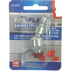 Tru-Flate Anodized Aircraft Aluminum Swivel Plug 1/4 in. IM 1 pc