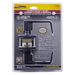 Brinks Commercial Matte Black Entry Lever 2 in.