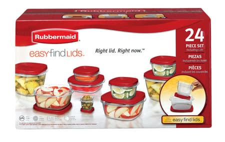 Rubbermaid 34 Piece Easy Find Vented Lids Food Storage Set