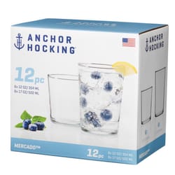 Anchor Hocking Mercado Clear Glass Drinking Glass Set