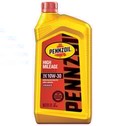 Pennzoil High Mileage 10W-30 4-Cycle High Mileage Motor Oil 1 qt 1 pk