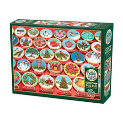 Cobble Hill Snow Globe Cookies Jigsaw Puzzle Multicolored 1000 pc